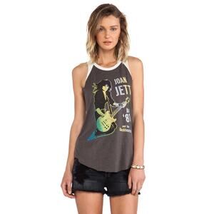 JOAN JETT & THE BLACKHEARTS AUGUST '81 RAGLAN TANK JUNK FOOD S NEVER WORN